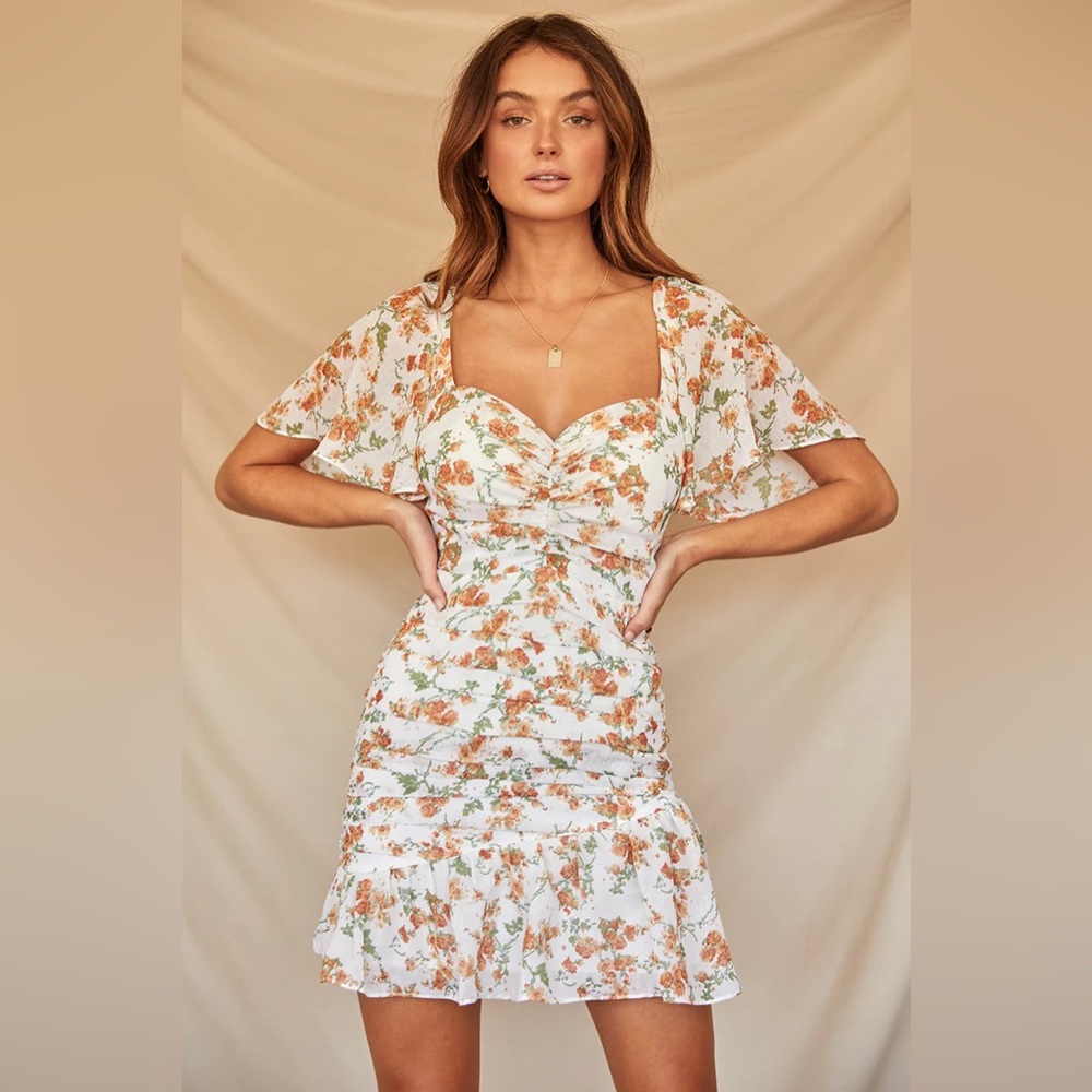 Seven Wonders MARIGOLD DRESS WHITE FLORAL